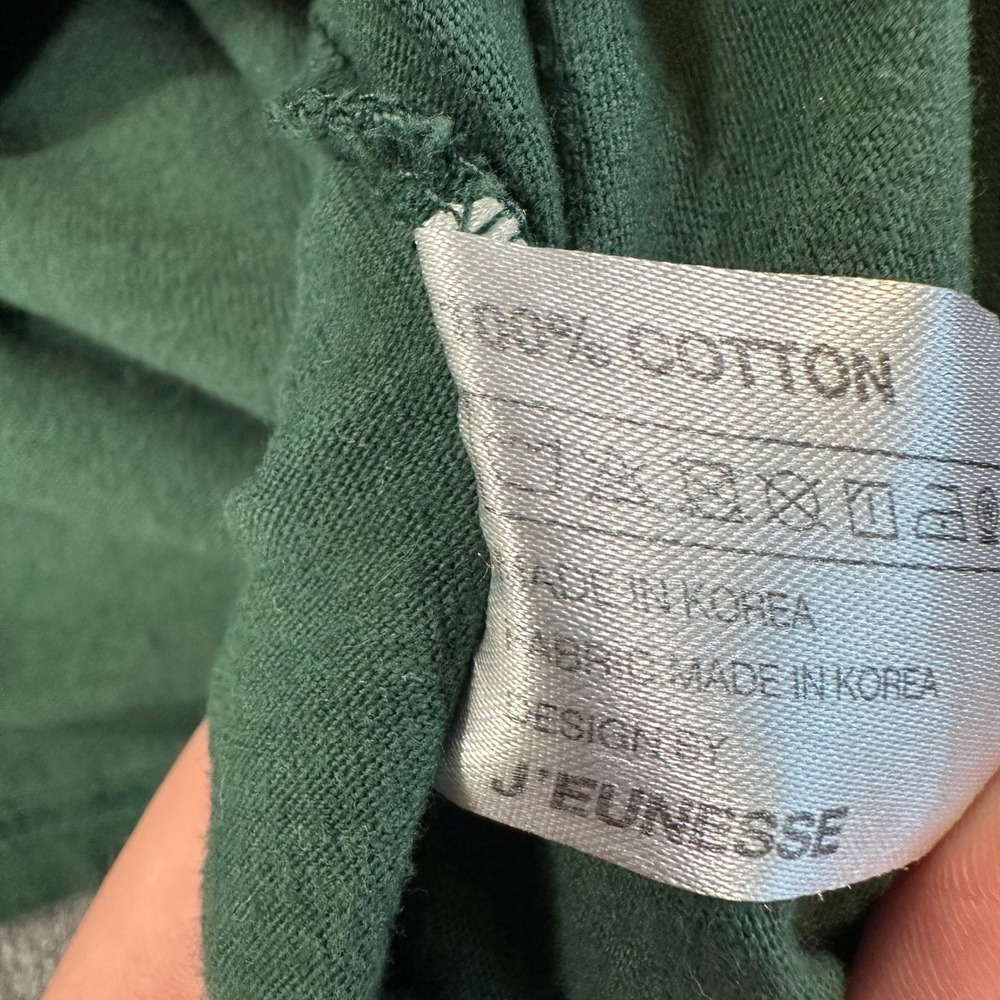 J'EUNESSE Maison De J'Eunesse Graphic T-Shirt Green SS18-19 Korea Cotton Small‎ - Picture 8 of 11